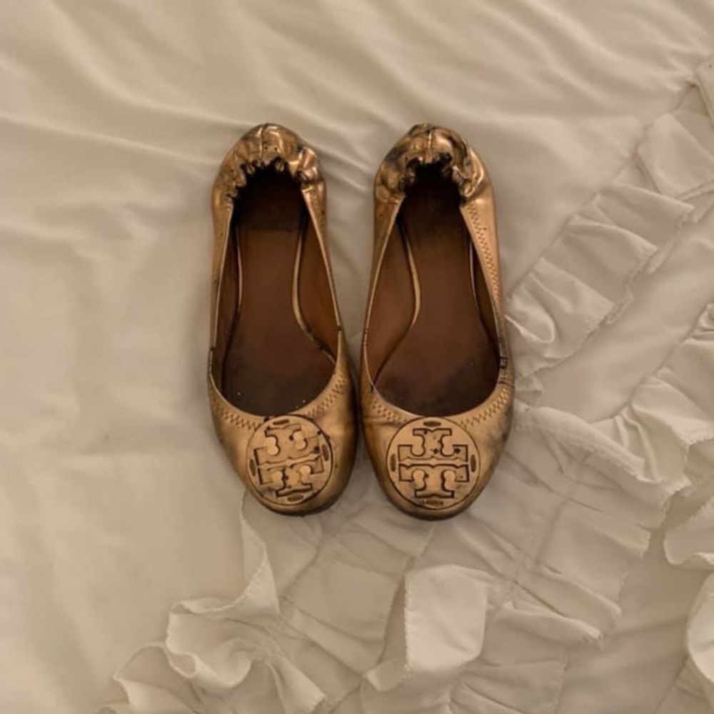 Tory Burch flats-rose gold